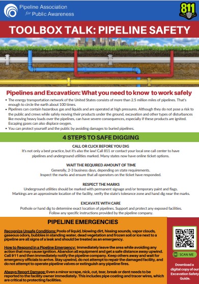 Pipeline Safety Toolbox Talk